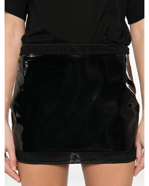 Oseree Black Latex Skirtini