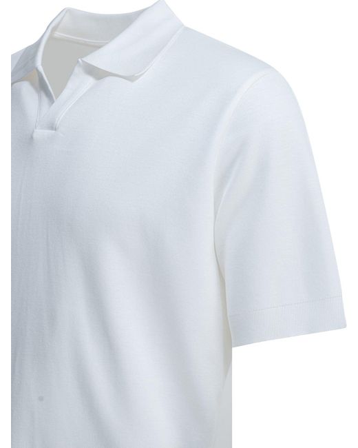 Polo Sin Botones Herno de color White