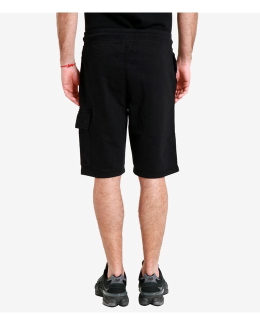 C P Company Black Shorts for men