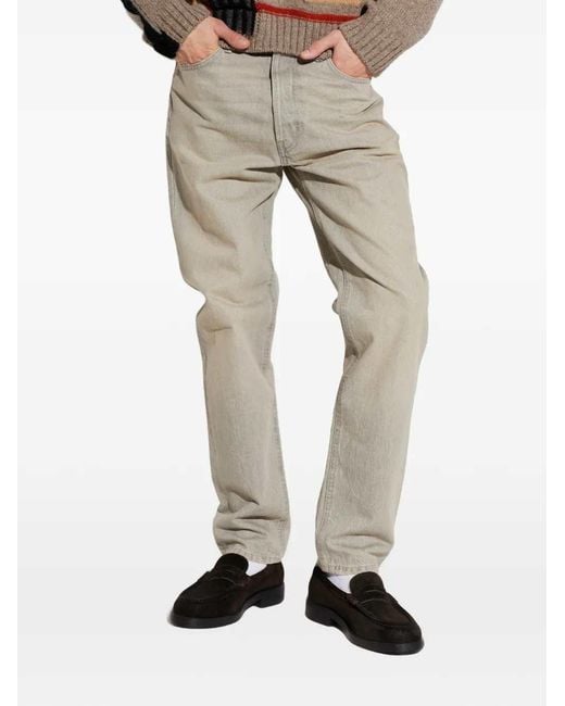 Haikure Gray Faded Effect Jeans for men