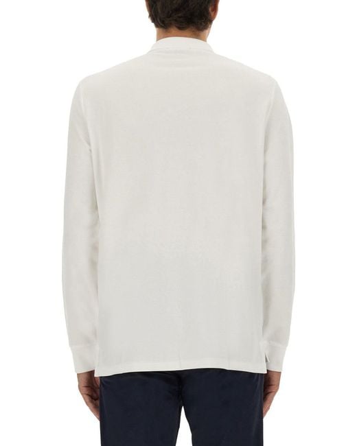 Polo Ralph Lauren White Shirt Collar Polo for men