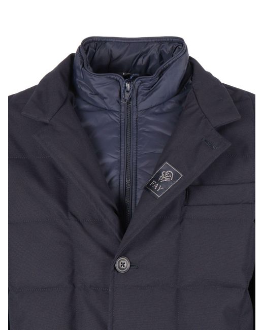 Fay Blue Down Jacket (Db Front)