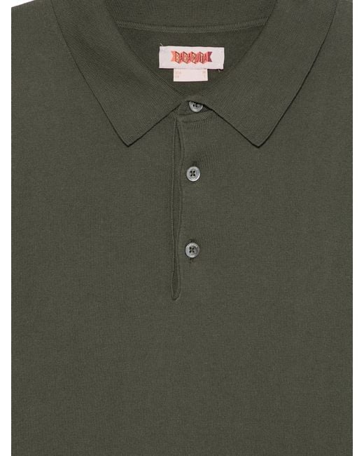 Baracuta Green Ss Polo Knit