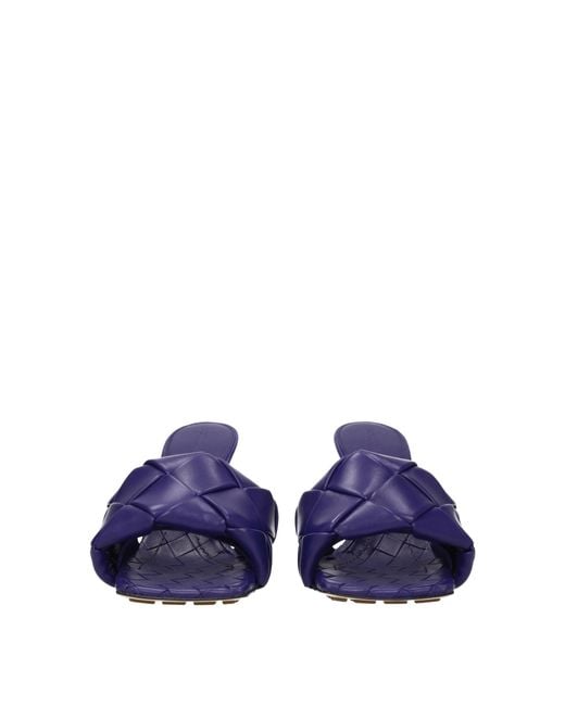 Bottega Veneta Blue Sandals Leather