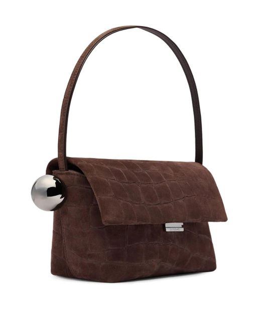 Jacquemus Brown Le Rond Carre Umhängetasche