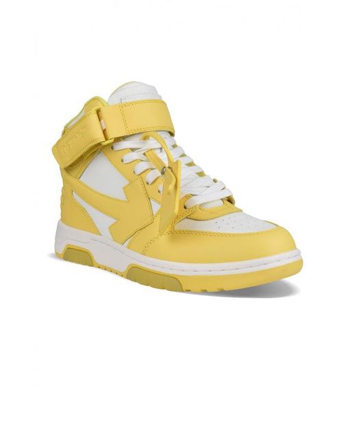 Off-White c/o Virgil Abloh Yellow Out Of Office Mid Sneakers for men