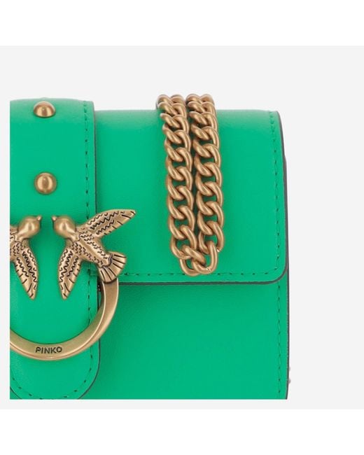 Pinko Micro Love One Simply Bag in het Green