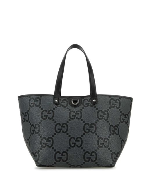 Gucci Jumbo GG Ledereinkaufstasche in Black für Herren