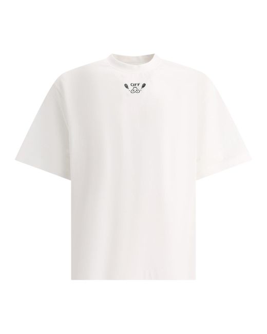 Off-White c/o Virgil Abloh Uit White "bandana Skate" T -shirt voor heren