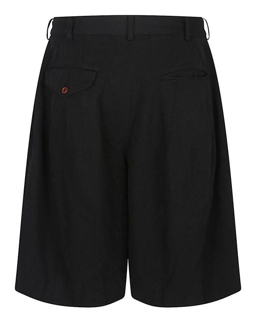 Comme des Garçons Black Bermuda Shorts for men