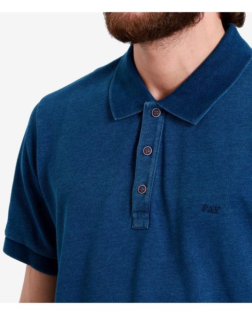 Fay T -Shirts und Polos in Blue für Herren