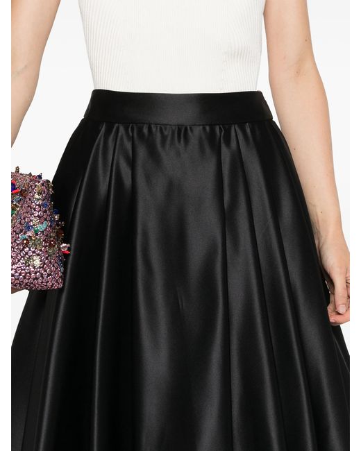 Vivetta Black Ruota Midi Skirt