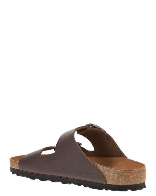 Birkenstock Brown Arizona Wb Vintage – Natural Leather Sandal for men