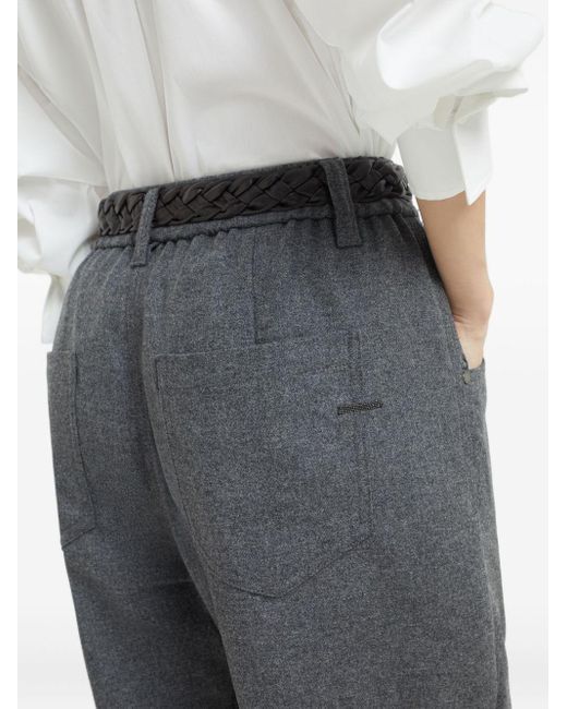 Brunello Cucinelli Gray Wool Trousers