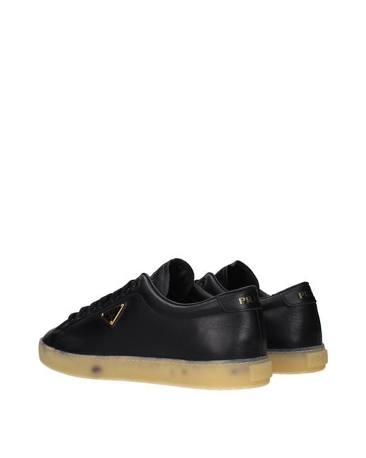 Prada Blue Sneakers Leather for men