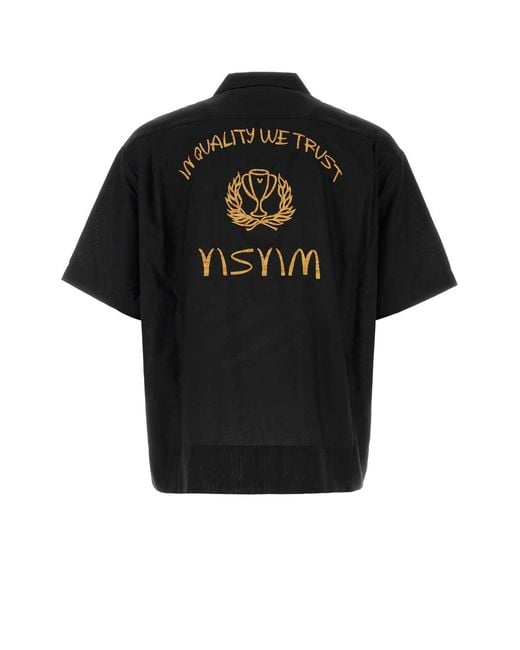 Visvim Black Relaxed Logo Shirt for men