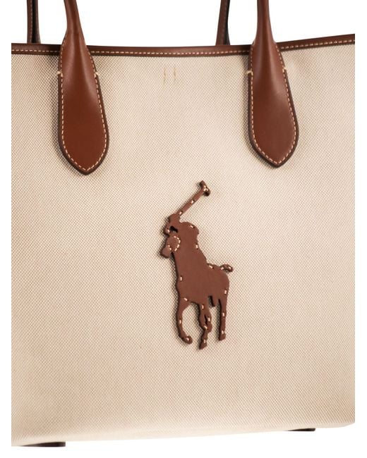 Polo Ralph Lauren White Medium Bellport Tote Bag