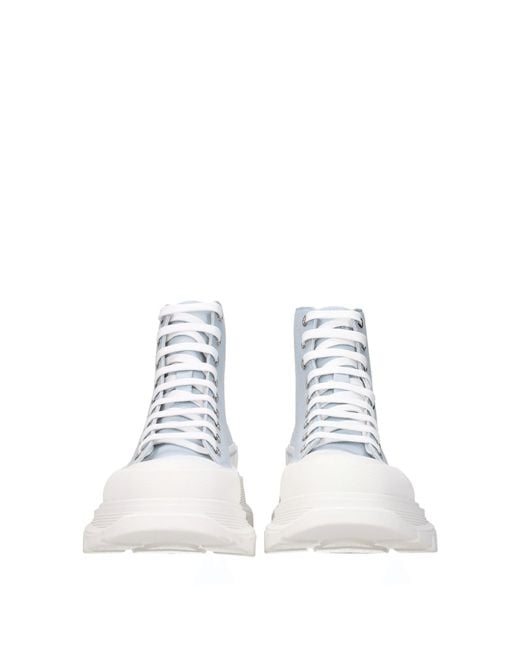 McQueen Blue Sneakers Uomo Tessuto Celeste/Carta Da Zucchero for men
