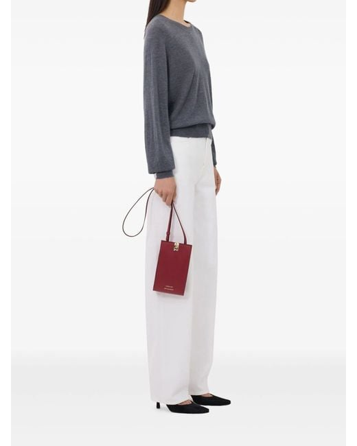 Loulou de Saison Gray Angus Fine Knit Sweater
