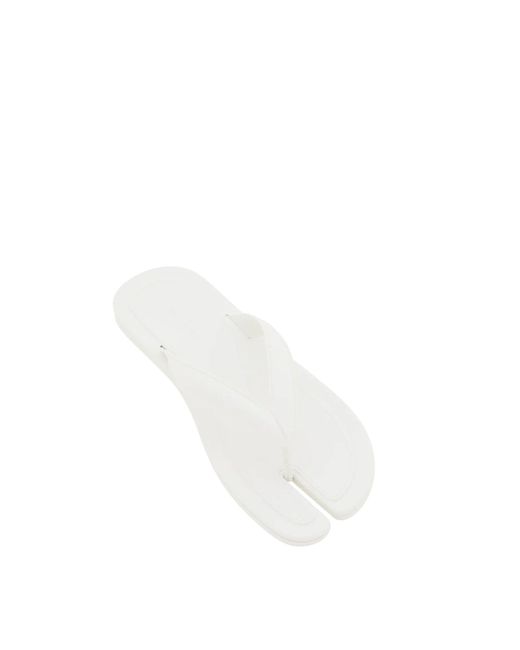 Maison Margiela White Tabi Flip Flop Sandals for men