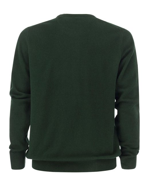 Suéter de lana de cuello de tripulación de Polo Ralph Lauren de color Green