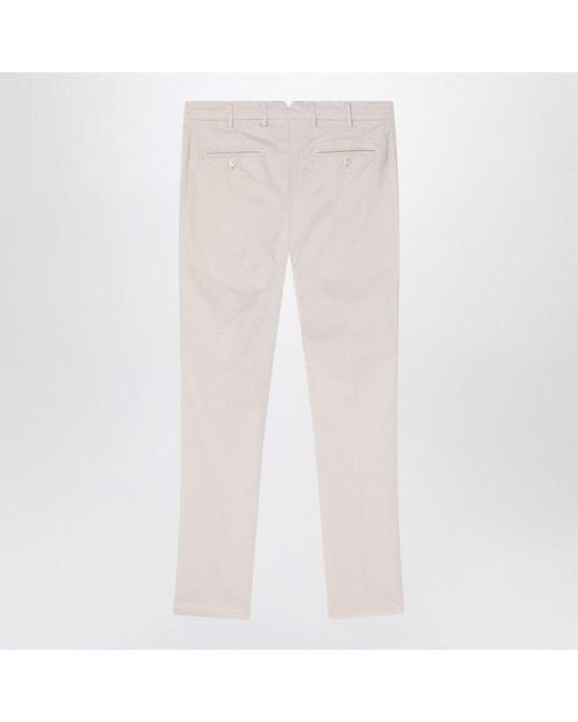 Brunello Cucinelli Pink Greige Cotton Regular Pants
