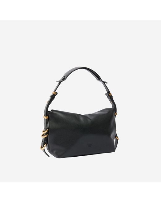 Pinko Black Saddle Bag Baguette Shoulder Bag