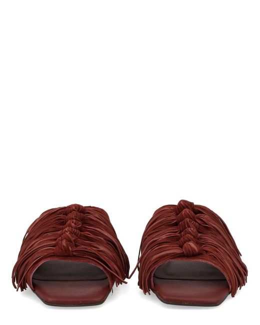 Ash Red Mule Brigitte Leather