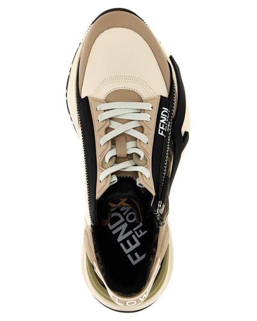 Fendi Black 'Flow' Sneakers for men