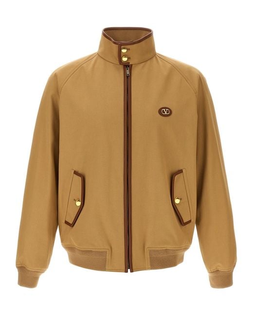'V Logo' Chaqueta Valentino Garavani de hombre de color Natural