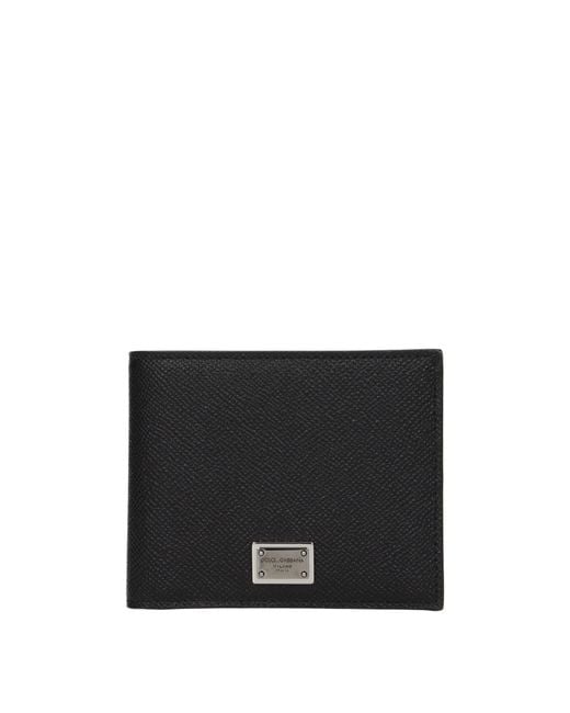 Dolce & Gabbana Black Dolce&Gabbana Portafogli Uomo Pelle Nero for men