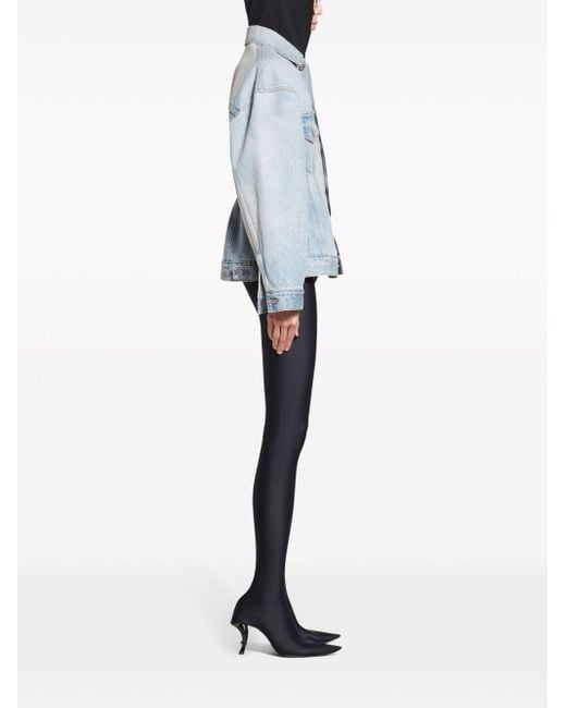 Balenciaga Blue Hourglass Denim Jacket