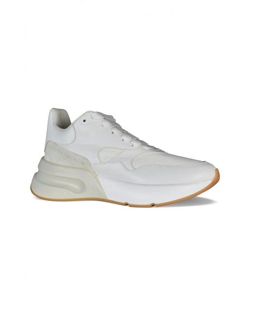 McQueen White Baskets Oversize Runner for men
