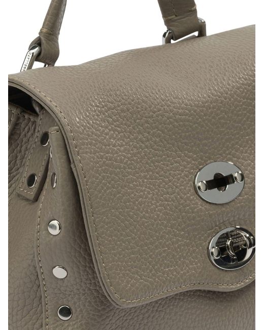Zanellato Metallic Postina Daily Giorno Baby Leather Handbag