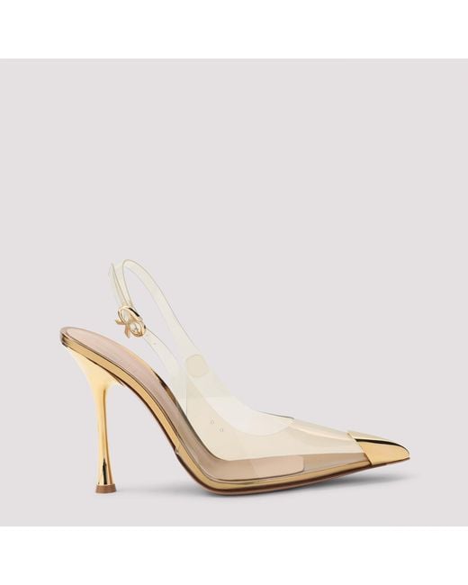 Gianvito Rossi Metallic Plexi Pump