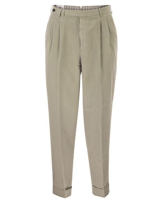 PT Torino Natural Carrot Trousers