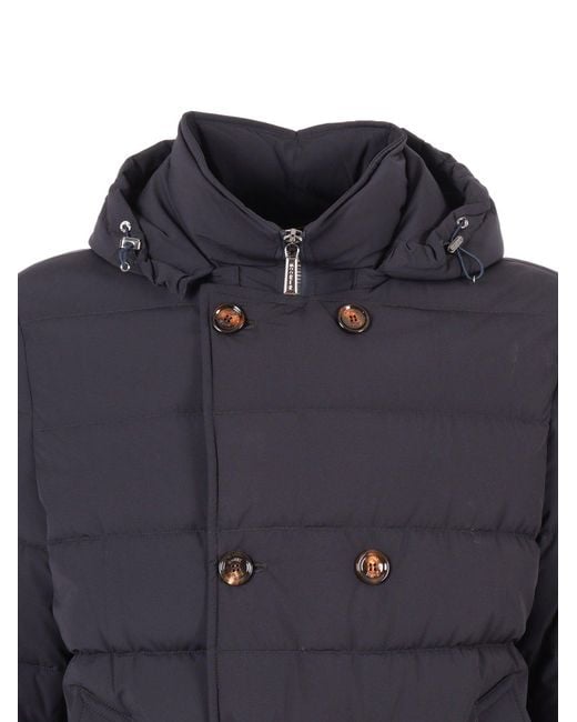 Moorer Blue Florio Kn Jacket