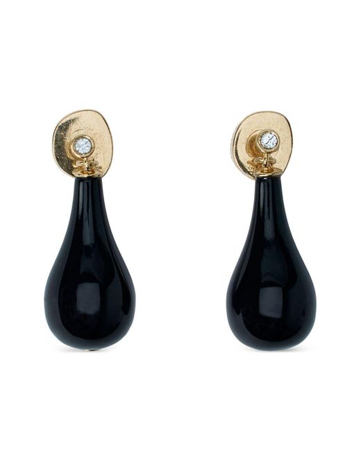 Totême Black Onyx Drops Earrings