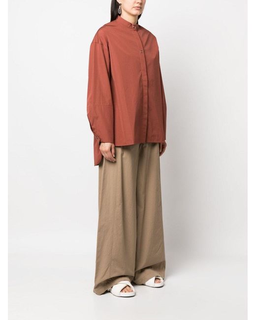 Studio Nicholson Red Oversized Shirt
