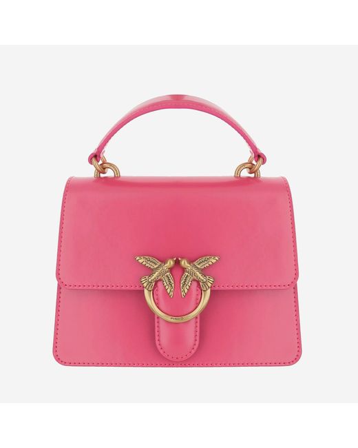 Love One Top Hand Mini Light Bag di Pinko in Pink