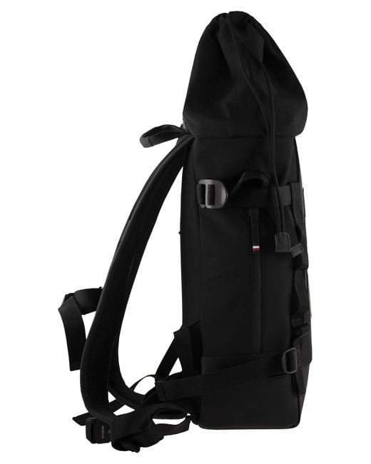 Moncler Black Water-Repellent Backpack for men