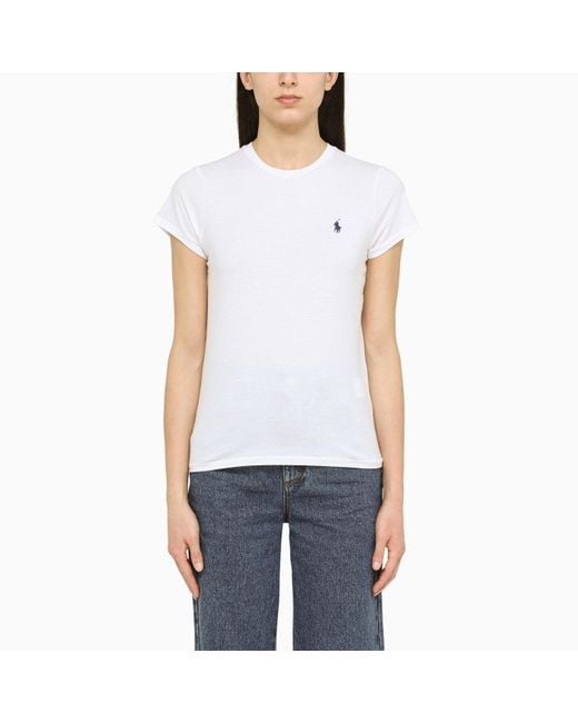 Polo Ralph Lauren Classic White T Shirt | Lyst