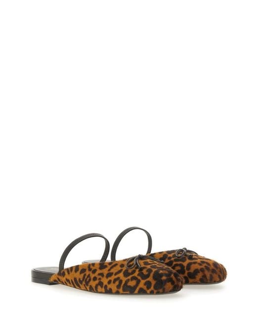 Stuart Weitzman Multicolor Animalier Calf Leather Flats