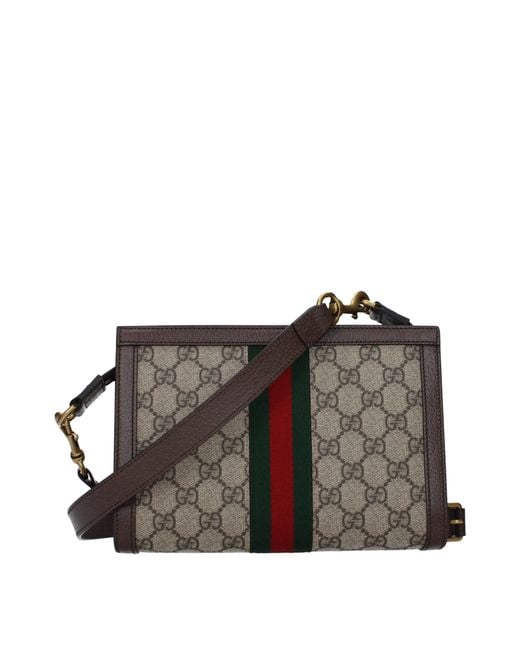 Gucci Brown Ophidia Crossbody Bag/Ebony Fabric