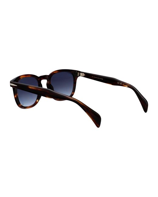 David Beckham Blue Horn Acetate Sunglasses for men