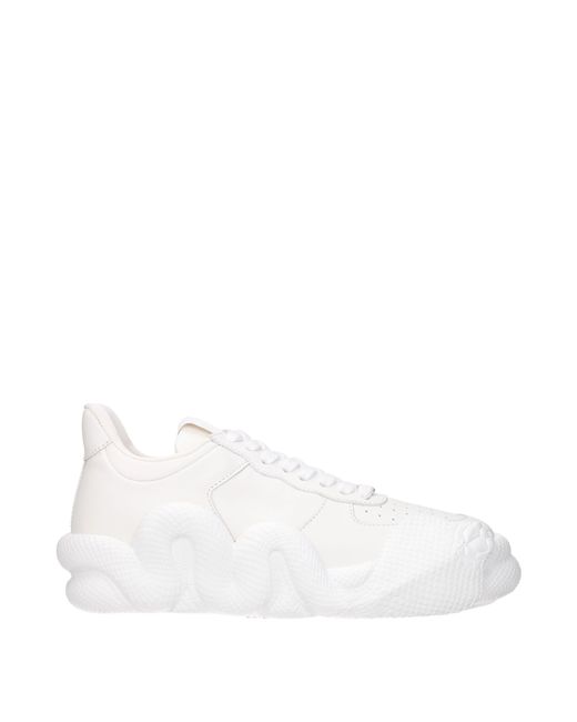 Giuseppe Zanotti White Sneakers Cobra Uomo Pelle Bianco for men