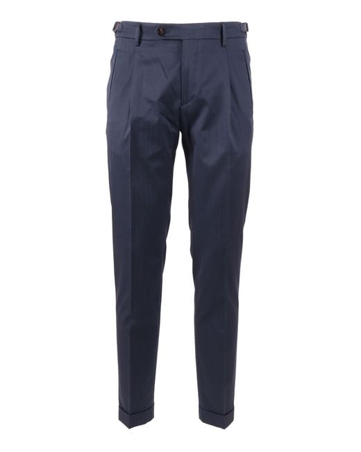 Berwich Blue Pantalone Retrolong