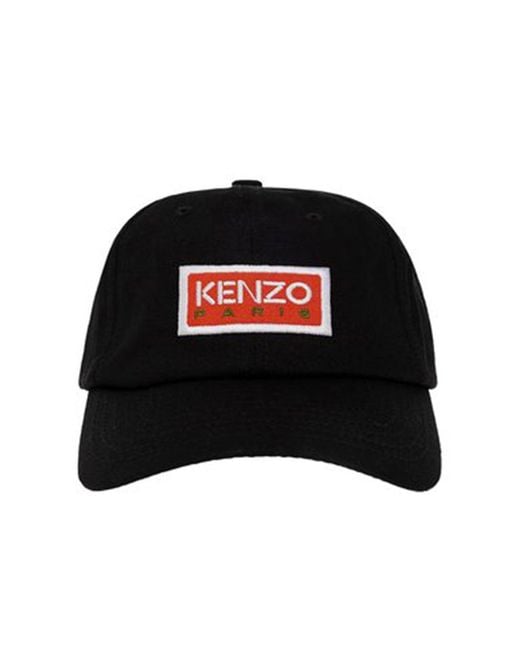 KENZO Black Hats for men