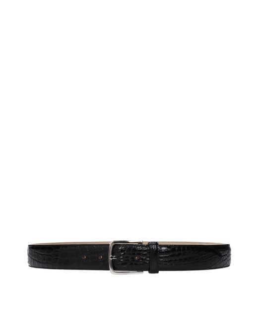 Orciani Black Belt Leather