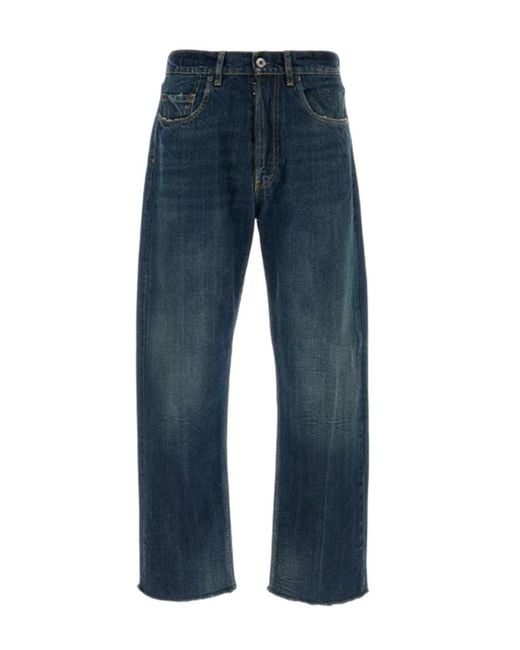 Maison Margiela Blue Straight-Leg Jeans for men